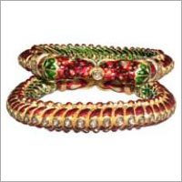 Bangle - 18k Fine Gold, 60-70 mm Diameter, Diamond Accent | Elegant Design, Style Statement, 222.11 gm Gross Weight