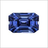 Blue Sapphire - Corundum, Navy Blue, Emerald Cut | Deep Blue, High Clarity, Astrological Value, Wealth Symbol