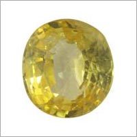 Yellow Sapphire - Corundum, Oval Cut, Yellow | Enhance Intellect, Boost Wisdom, Spiritual Growth, Mental Clarity, Good Fortune