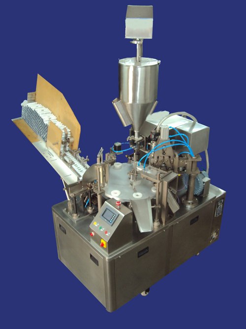Fully Automatic Tube Filling Machine - Stainless Steel, KVTF-40/60/80, 4500 Tubes/Hour | Automatic Filling, Tube Closing, GMP Compliant