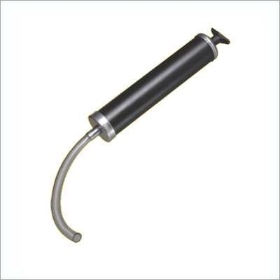 Suction Gun - Steel Barrel, 16oz, Matte Black, Chrome End Caps | No Priming, Flexible Hose, Rugged Design