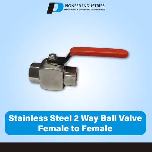 Brass Stainless Steel 2 Way Ball Valve Female To Female