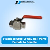 Stainless Steel 2 Way Ball Valve Female To Female