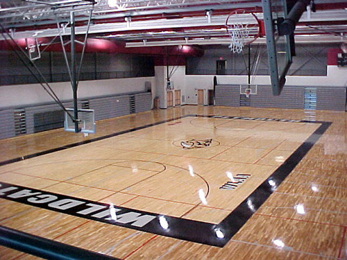 Brown Basketball Court Flooring