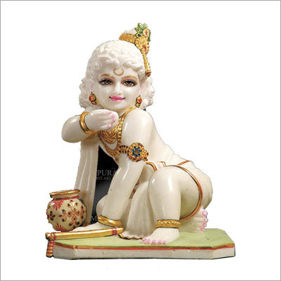 Marble Laddu Gopal Statue