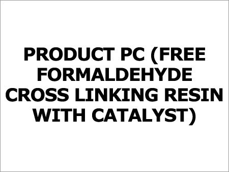 Product Pc - Cross-Linking Resin Water-Miscible Formaldehyde-Free Catalyst Included Variable Viscosity