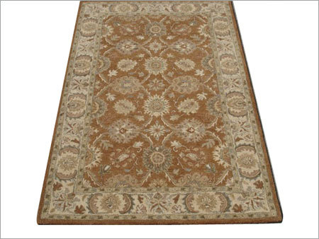 Earthy Brown Hand Knotted Carpets