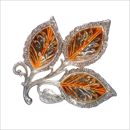 Metal Leaf Dish