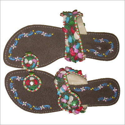 Studded Leather Slipper