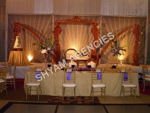As Per Customer Requirement Peacock Theme Stage