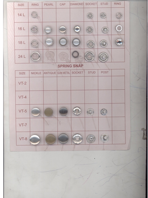 SNAP BUTTONS NICKEL FREELEAD FREE