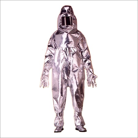 Aluminized Fire Suit - Silver, Fire Safety, Warranty Included, Optimal Heat Resistance