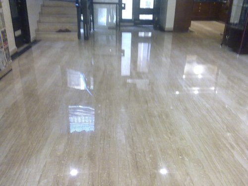 Diamond polish on italian floor Diamond polish on italian floor