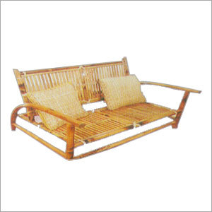 Double Seat Chair - Bamboo 3.5x2 ft, Brown | Durable, Eco-Friendly, Comfortable, Stylish, Spacious