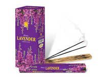 Lavender Incense Sticks - Charcoal, 100% Natural Bamboo | Non-stick, Rough Surface, Aromatic Use, Indian Regional Style