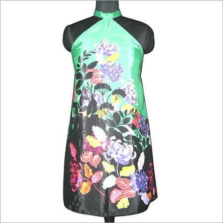 Printed Halter Neck Dress