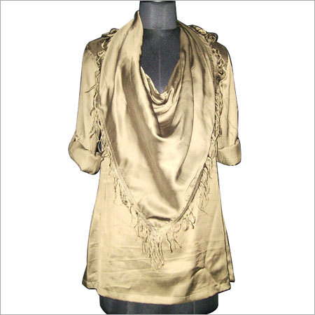 Exclusive Collar Satin Top