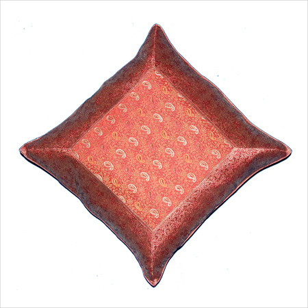 Embroidered Silk Cushion Cover