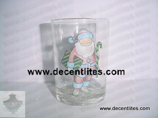 Painted Glass Candle Votive