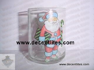 Painted Glass Candle Votive