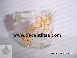 Painted Glass Candle Votive