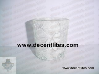 Decorative Clear Glass Candle Votives