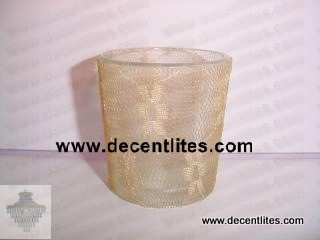 Dotted Glass Candle Votive