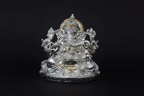 Indian Goddess Silver Statues