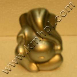 Polyresin Ganesha - 4 Inch, Gold Polyresin | Intricate Details, Glossy Finish, Durable, Elegant Home Decor