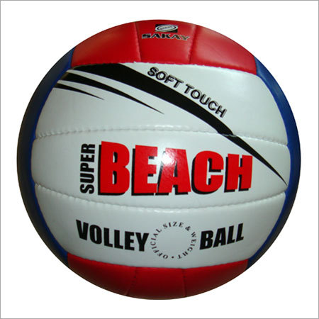 Super Beach Volley Ball - Synthetic Rubber Size 5 PU Leather Cover | Durable Soft Touch High Pressure Great Bounce