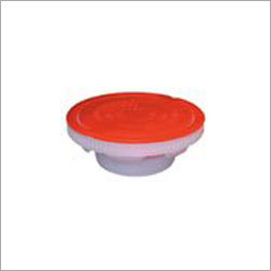 Press Fit Closures - PE/PP Plastic, 57mm Orange Aperture, In-Mould Process | Airtight Seal, Tamper Evident, Reclosable, Rodent Proof