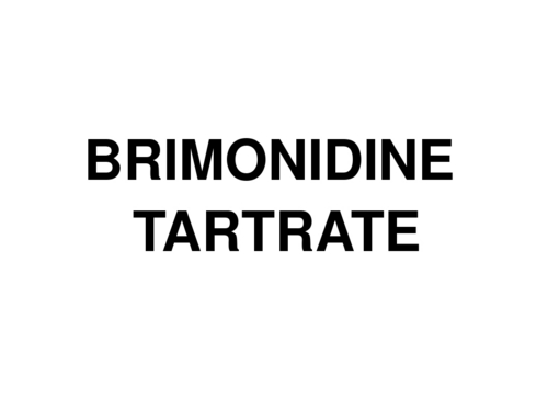 BRIMONIDINE TARTRATE
