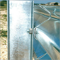 Plastic Rollers Made From A Patented Material Grade Beam Safety Barrier