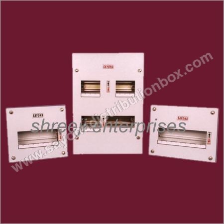 Spn Mcb Distribution Boards - Mild Steel, White Finish | Lightweight, Durable, Easy Installation, Versatile Surface and Flush Mounting Options