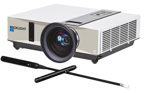 Interactive Projector with short throw lens