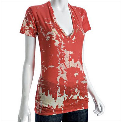 Orange Tie & Dye Ladies Top