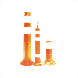 Spring Posts - Pliant Material, 975x440 mm, Orange | Reflective, Impact Resistant, Weatherproof, Flexible, Easy Installation