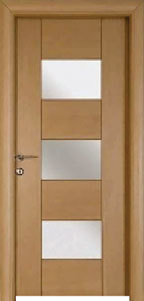 Yellow Teak Veneer Designer Door Panels