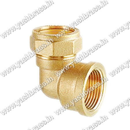 Brass Female Elbow Connector Assembly