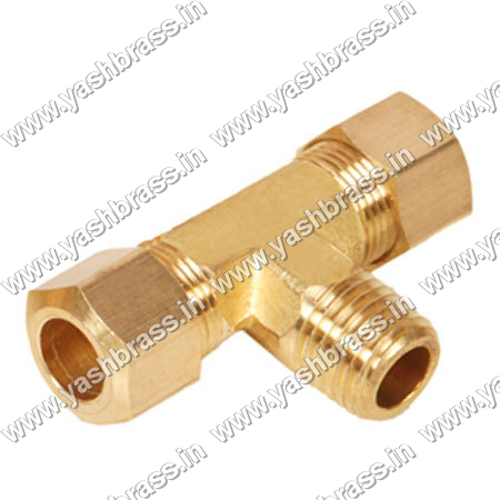 Brass Male Branch Tee Assembly