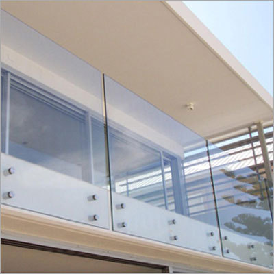 Glass Blade Railing - Tempered Glass 1100mm Clear, Stainless Steel Spigots, Weather Resistant, Customizable, Durable