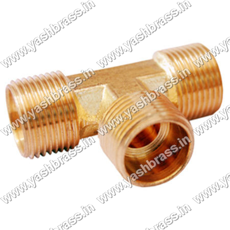 Brass Tee Union