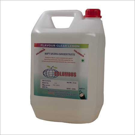 CLEAR LEMON SOFT DRINK CONCENTRATE LIQUID
