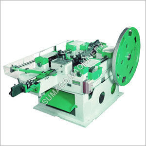 Wire Nail Making Machine - Stainless Steel & Mild Steel Usage , Green Color, Automatic Operation, 1 Year Warranty