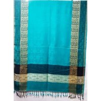 Jamawar Cotton Shawls - Color: Pink & Purple