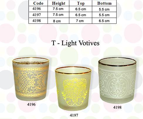 Decorative Glass Votives