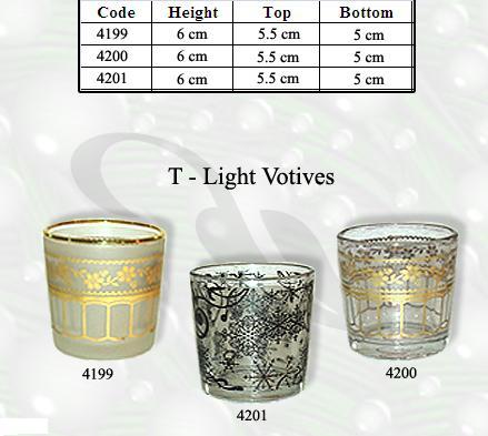 Hand Painting Glass Candle Votives