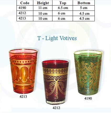 Hand Painting Glass Candle Votive