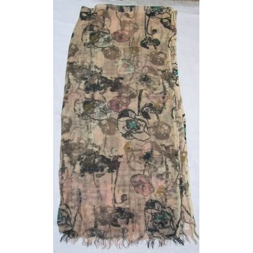 Wool Printed Cotton Shawl