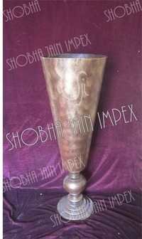 Brass Look Wedding Flower Pot